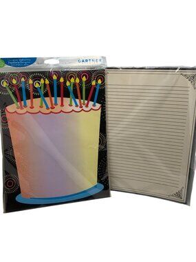 Birthday-Themed Designer Stationery Paper By Gartner Studios 8.5"x11" 40-Count M